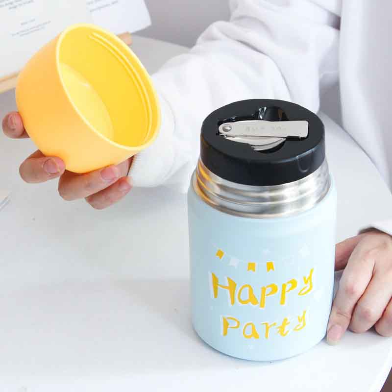 Hộp Ủ Cháo Giữ Nhiệt Happy 800ml- HC-GN00522