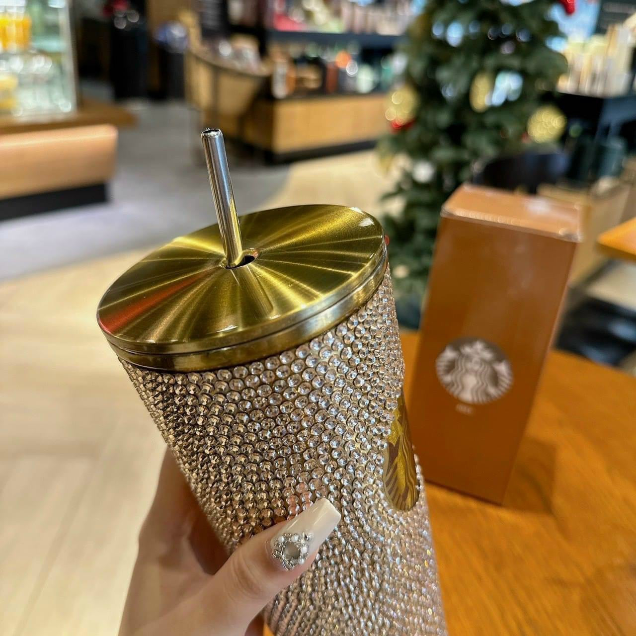 Ly Giữ Nhiệt Starbucks 25 Years Thailand Đính Đá Dung Tích 510ml