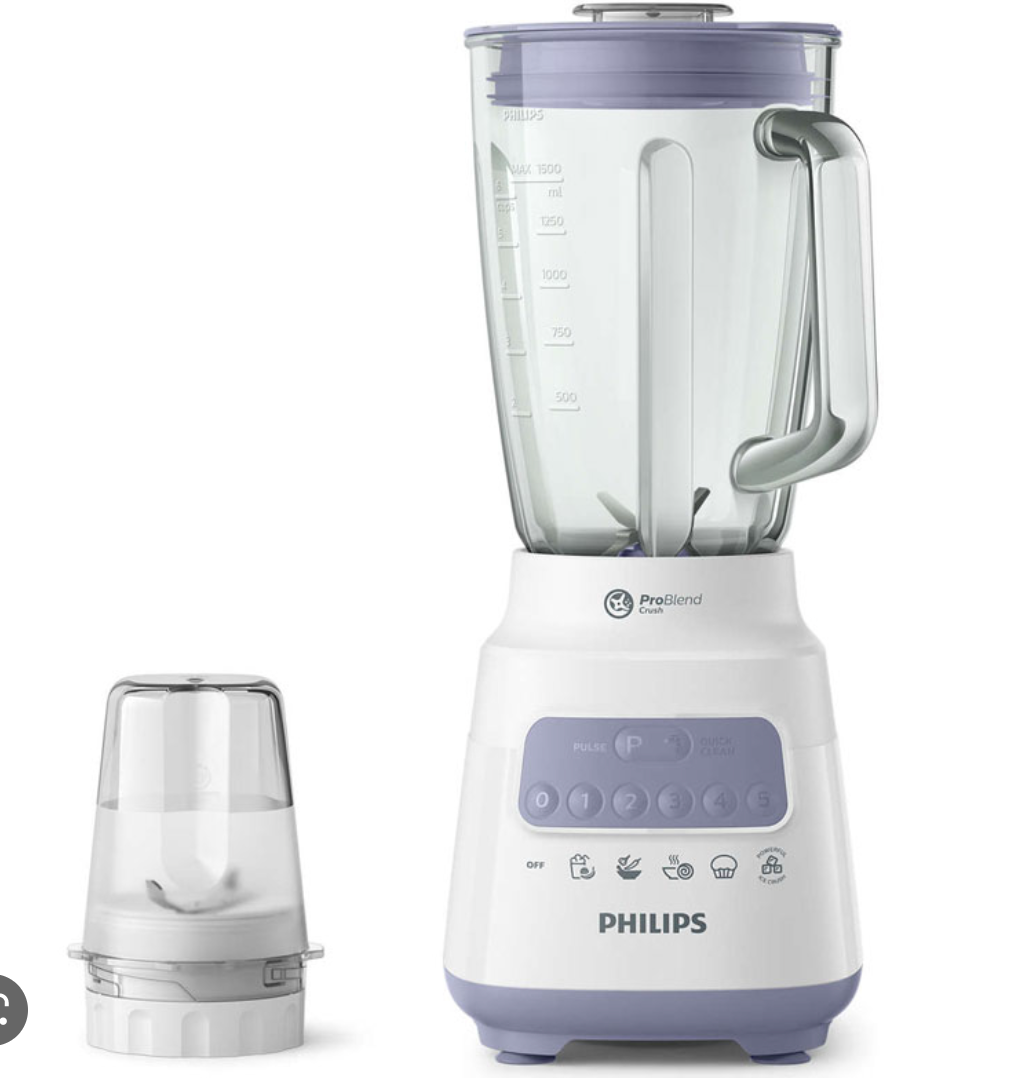 Máy xay sinh tố Philips Blender 5000 Series HR2222 cối thuỷ tinh - Hàng chính hãng