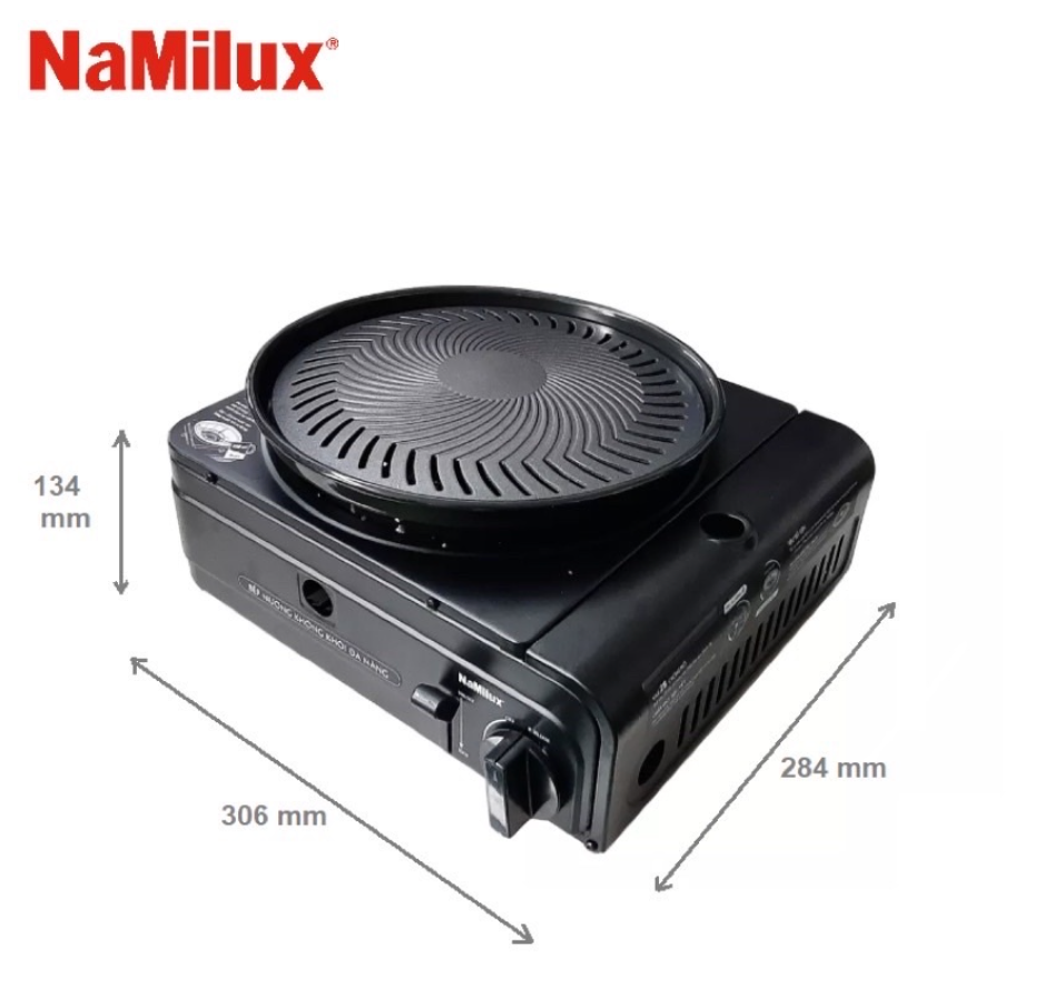 Bếp Nướng Không Khói Đa Năng Namilux GS2621PF (tặng kèm hộp nhựa đựng bếp) - Hàng Chính Hãng (Bảo Hành 12 Tháng)