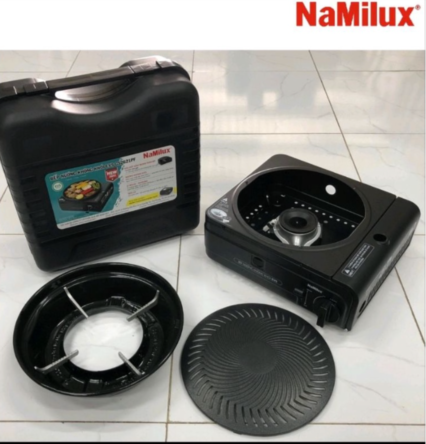 Bếp Nướng Không Khói Đa Năng Namilux GS2621PF (tặng kèm hộp nhựa đựng bếp) - Hàng Chính Hãng (Bảo Hành 12 Tháng)