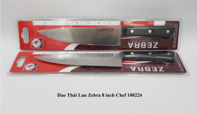 Dao Thái Lan ZEBRA Vegetable Knife Chef 8 inch- 100224