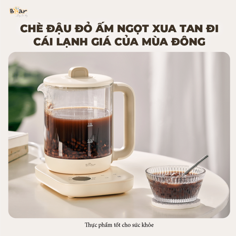 Bình Pha Trà Giữ Nhiệt Bear (1.5L) SB-PT15K