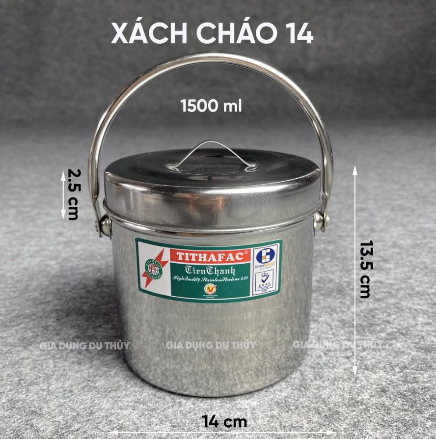 Xách Cháo 14 Inox Tithafac