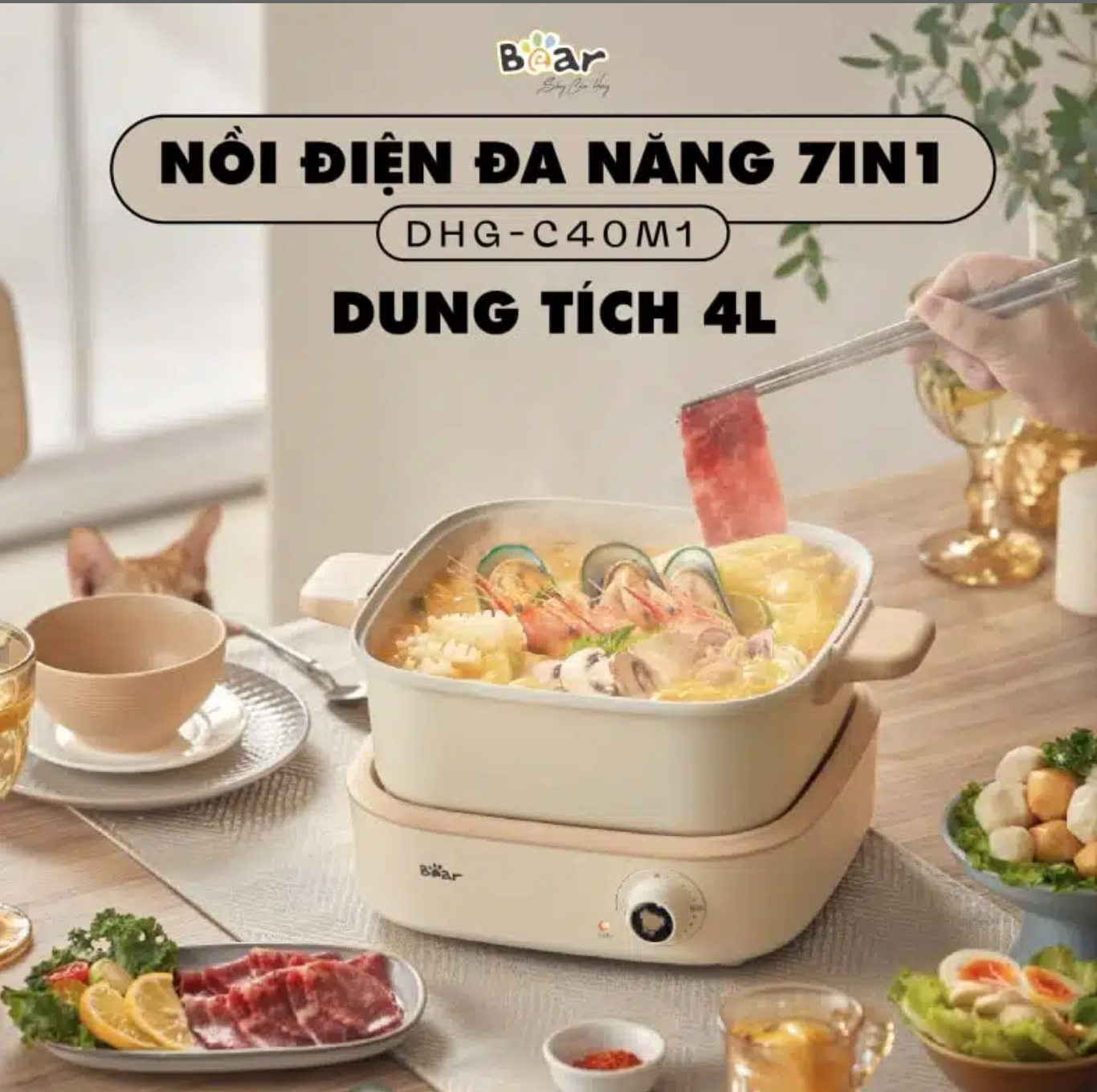 Nồi Điện Đa Năng 7 In 1 DHG-C40M1