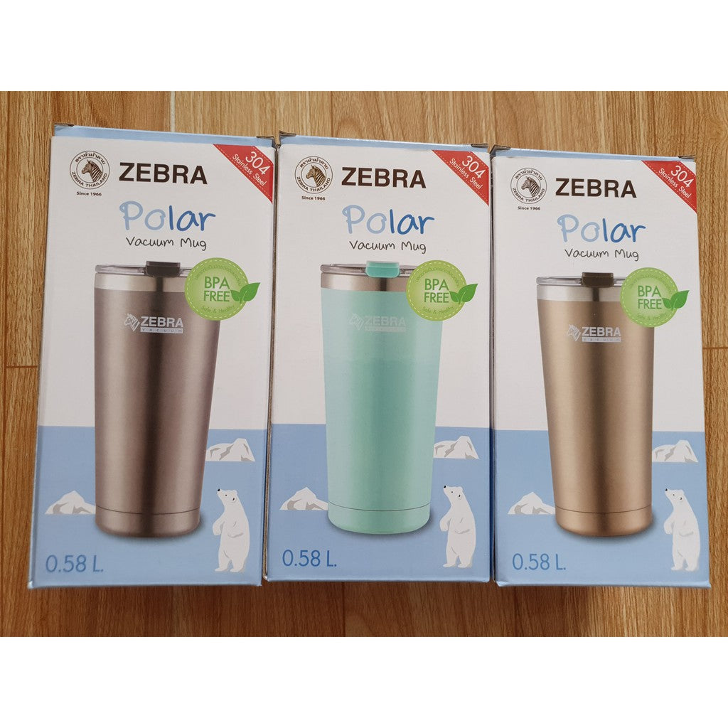 Ly Giữ Nhiệt ZEBRA Polar 0.58L Có Túi Xách Vải - 112701 - Hàng Nhập Khẩu Thái Lan