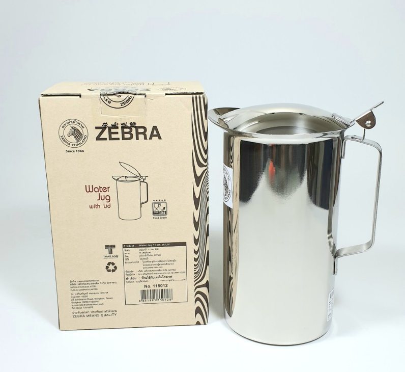 Ca nước inox 304 Zebra Thái Lan có nắp 1.9L -115012