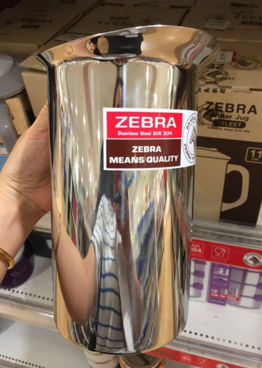 Ca nước inox 304 Zebra Thái Lan có nắp 1.9L -115012