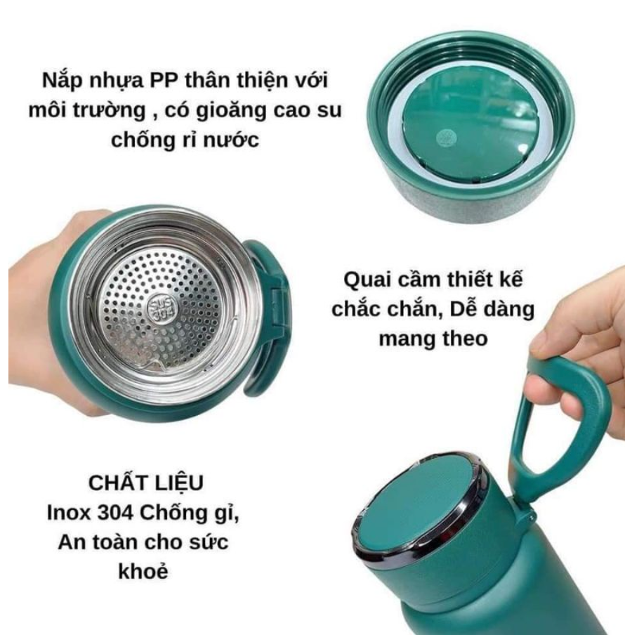 Bình giữ nhiệt cao cấp Baol L32, inox 304, giữ nhiệt cả ngày 1500ml