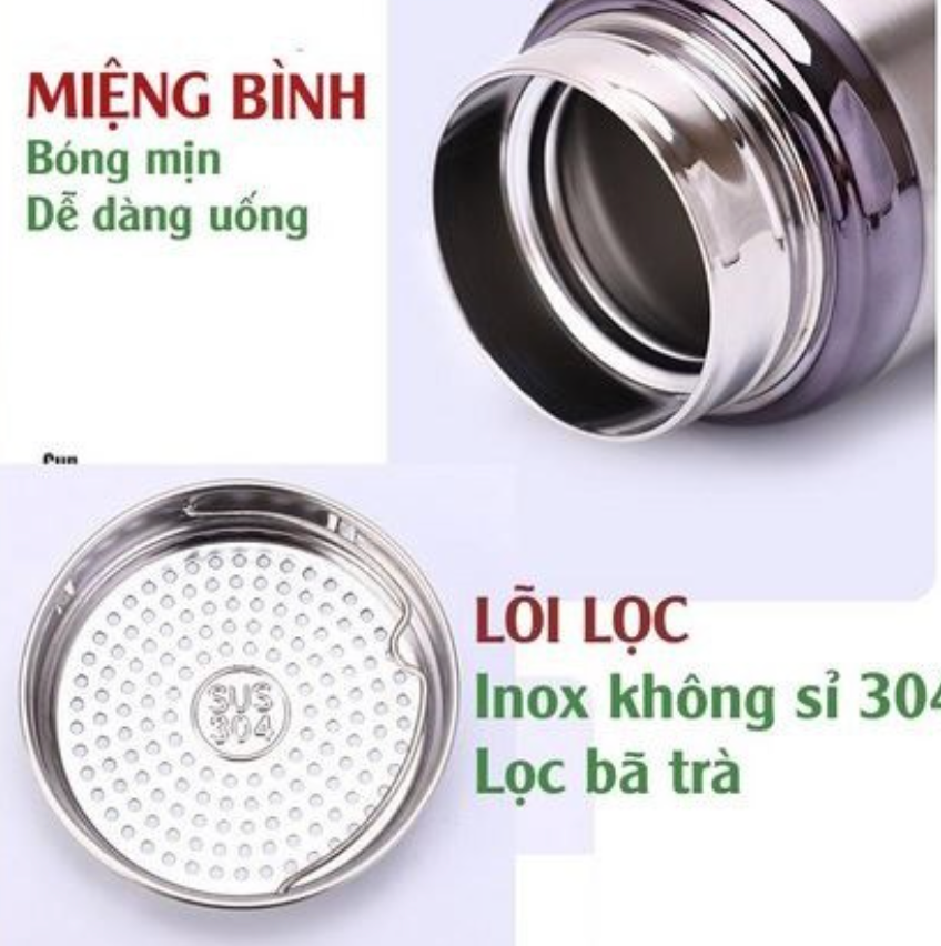 Bình Giữ Nhiệt Nóng Lạnh Inox 2 Lớp Cao Cấp BAOL WL31-1500ml