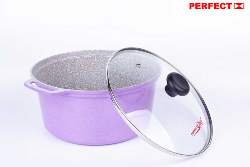 NỒI ĐÁ CHỐNG DÍNH NANO CERAMIC PERFECT CHEF SIZE 22