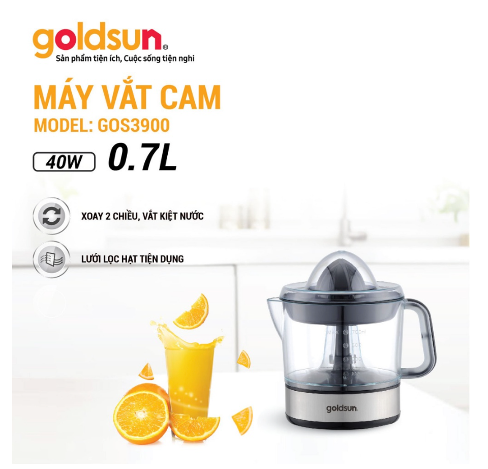 Máy vắt cam Goldsun  700ml - GOS3900