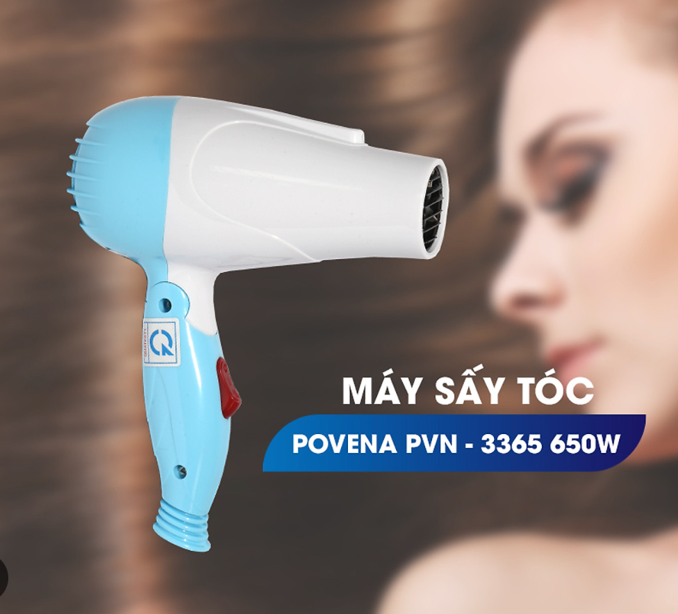 Máy sấy tóc 650W Povena PVN-3365 (Hàng chính hãng)