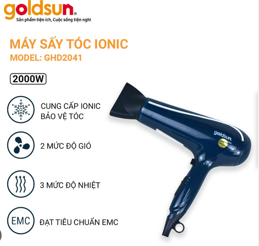 Máy sấy tóc Goldsun Ionic 2000W- GHD2041