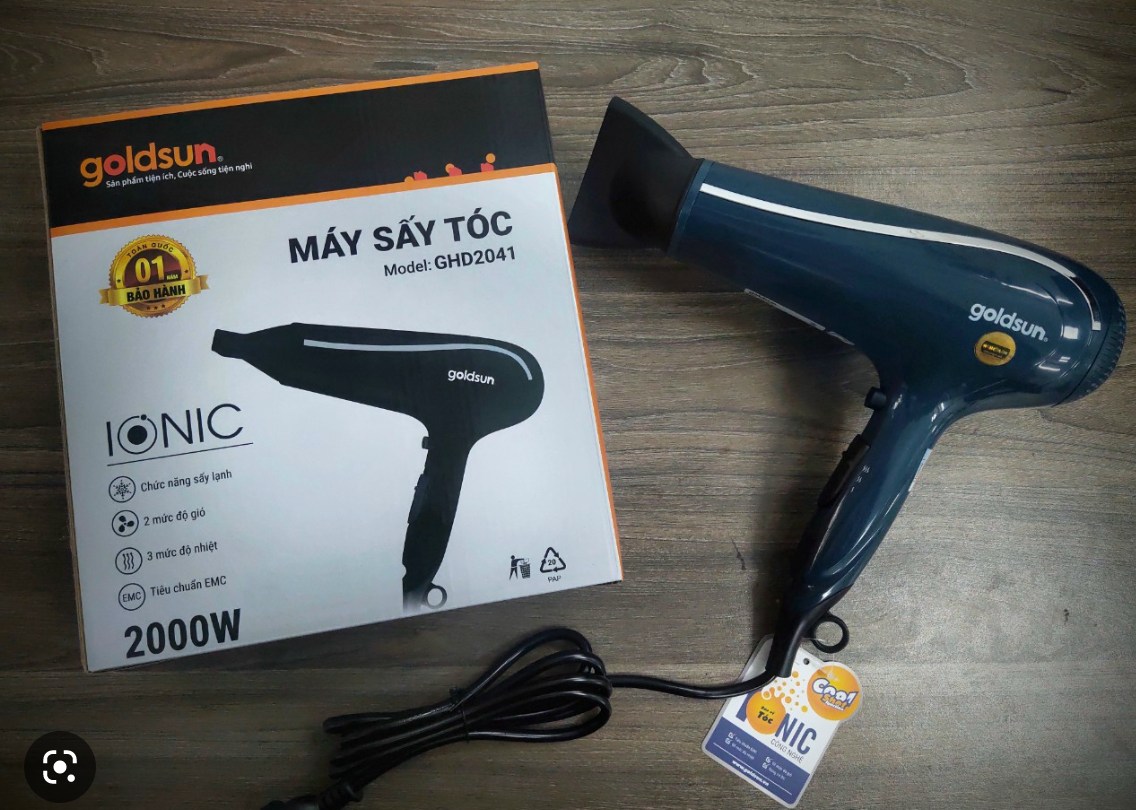 Máy sấy tóc Goldsun Ionic 2000W- GHD2041