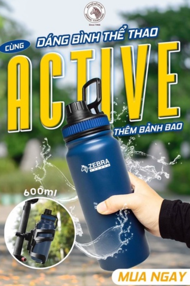 Bình giữ nhiệt ZEBRA Active II 600ml-112808